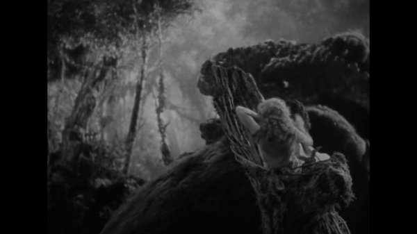 King Kong (1933) by Merian C. Cooper & Ernest B. Schoedsack, Clip: King Kongs fights to protect Ann