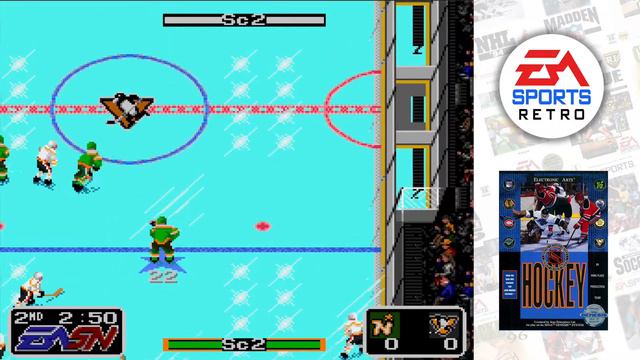 NHL Hockey (Sega Genesis) 1991 | EA Sports Retro | Demo Gameplay смотреть онлайн
