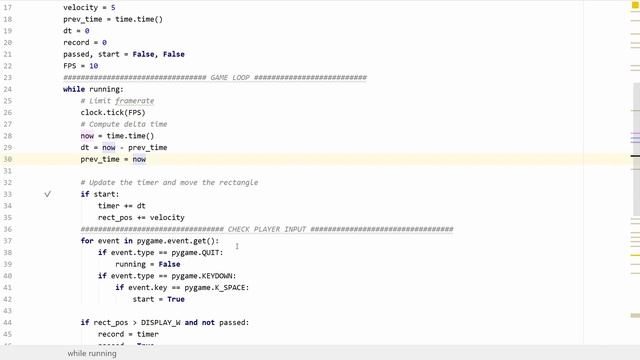 Pygame Framerate Independence Tutorial: Delta Time Movement смотреть онлайн