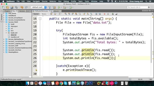 Java Beginner FileIO Part 4 (How read size of file and file data) смотреть онлайн