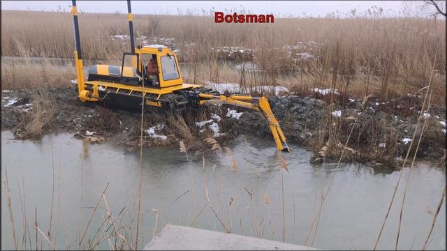 Плавающий экскаватор, земснаряд, амфибия 