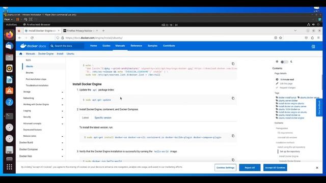 윈도우에서 VMware로 Ubuntu 가상 머신 구축 후 Docker 로 NGINX 웹서비스 실행하기 смотреть онлайн