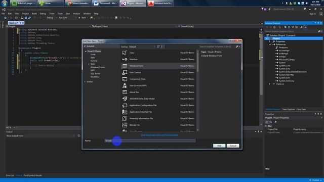 Create AutoCAD plugin смотреть онлайн