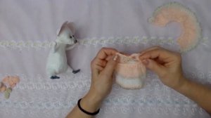 Игрушки из ваты .Мастер класс. игрушка из ваты. Мышка из ваты. Ratoncito  a mano. Tutorial . 1ч