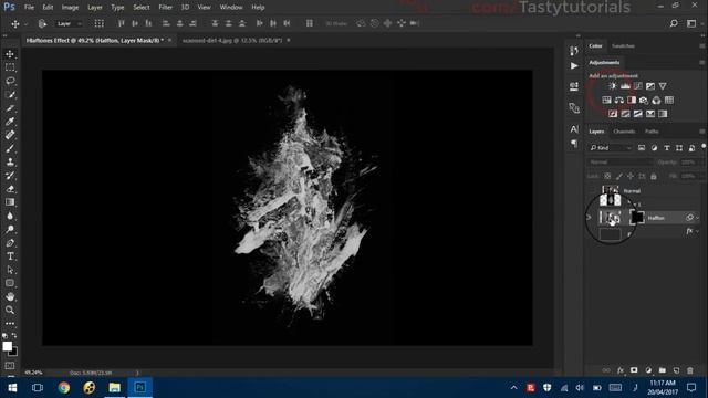 Halftone Splash Photo Effect In Photoshop смотреть онлайн