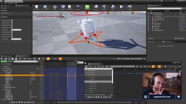Building an enemy robot with Control Rig! Part 5 смотреть онлайн