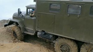 ЗИЛ 131 с двигателем КамАЗ испытания ходом!!!