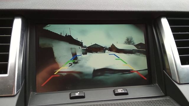 Камера заднего вида с омывателем на Рендж Ровер Спорт. смотреть онлайн