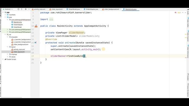 Banner Slider in Android Studio | Android Tutorial смотреть онлайн