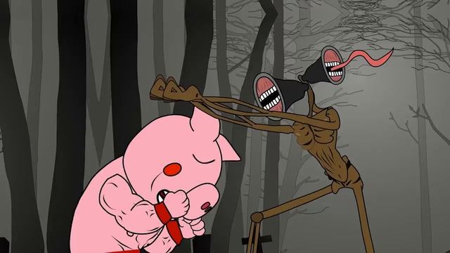 Siren Head Vs Piggy Family with Long Horse part 2 - Roblox Piggy Animation - GV Studio смотреть онлайн