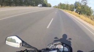 Максимальная скорость на bajaj pulsar ns 200 по gps\max speed