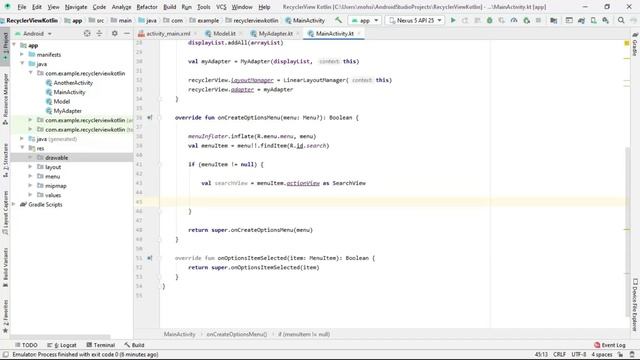 Recyclerview SearchView in android kotlin - Part 3 смотреть онлайн
