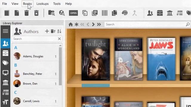 Каталогизатор книг - Alfa Ebooks Manager