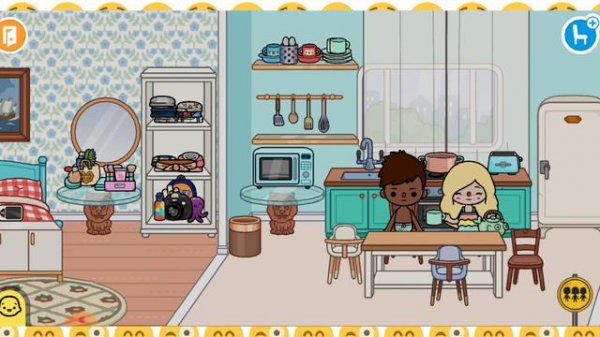 Toca boca/Ева и её семья/1 сезон 3 серия/розовый дом/переехали