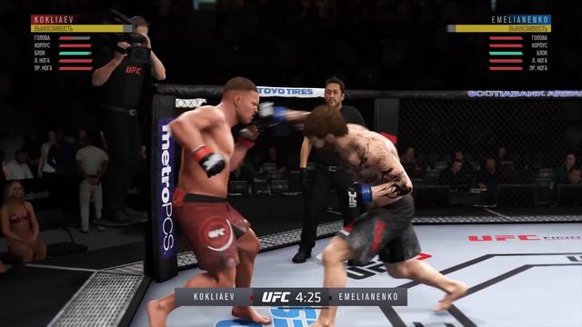 Михаил КОКЛЯЕВ vs Александр ЕМЕЛЬЯНЕНКО Бой в UFC смотреть онлайн