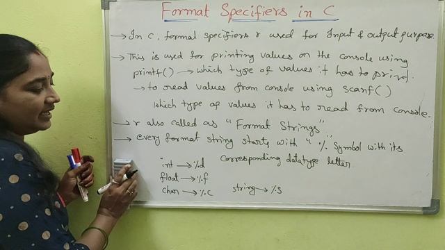 C-Language||Class-23|| Format Specifiers in C ||Both in Telugu and English||Telugu Scit Tutorials смотреть онлайн