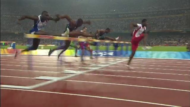 Athletics - Men's 110M Hurdles - Final And Victory Ceremony - Beijing 2008 Summer Olympic Games