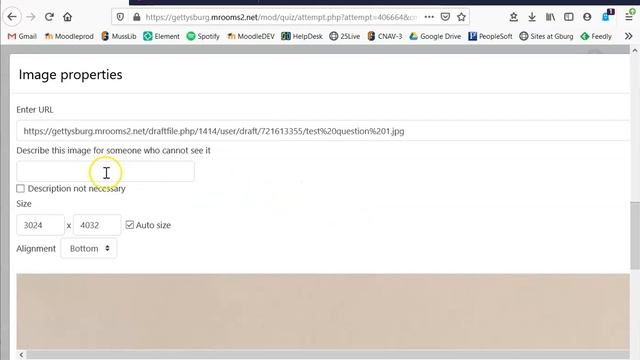 Moodle 3 for Students How to Insert an Image into a Quiz Answer смотреть онлайн