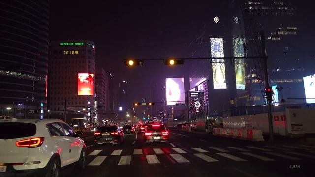 Seoul 4K - Neon Nightlife - Night Drive смотреть онлайн