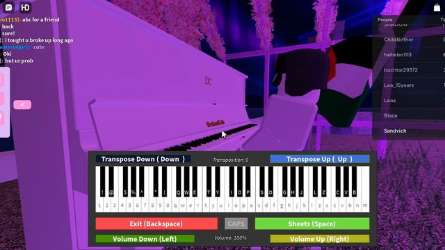 Playing the German anthem on a piano on a ROBLOX vibe game смотреть онлайн