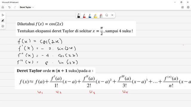 Deret Taylor disekitar ?=?/2 dari f(x) = cos 2x | Kalkulus I/MATA4110 смотреть онлайн