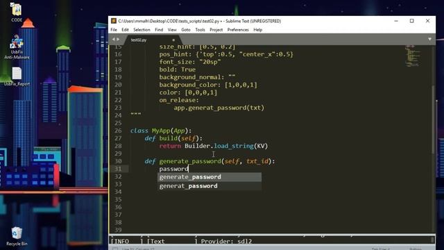 creating a Passwords Generator GUI with Python and Kivy || GUI Turorials смотреть онлайн