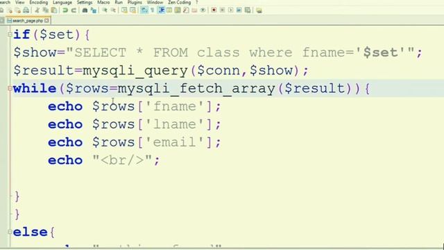 Php Search & Display Data From MySQL смотреть онлайн