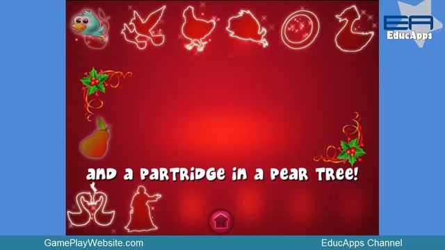 Christmas Songs Collection Nursery Rhymes Games - 12 Days of Christmas Song Game смотреть онлайн