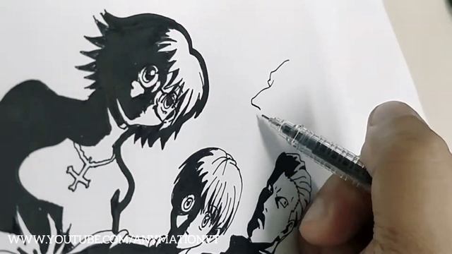 Speed drawing of Hunter X Hunter Phantom Troupe смотреть онлайн