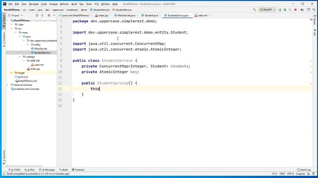 Simple Lightweight RESTful API with HttpServlet смотреть онлайн