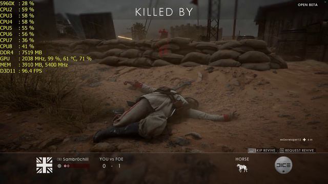 Battlefield 1 Gtx 1080 Peformance Benchmark Ultra Settings!! 1440P смотреть онлайн