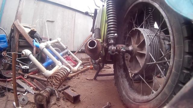 Выхлоп на мотоцикле иж с двигателем от мотоблока смотреть онлайн