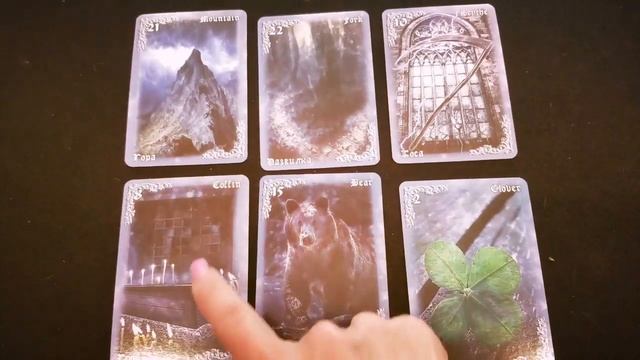 Lenormand Double Line of 3, Breath of the Night Oracle смотреть онлайн