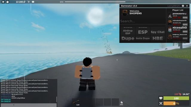 Barrenator v3.0 showcase | Roblox rust hack | Barren смотреть онлайн