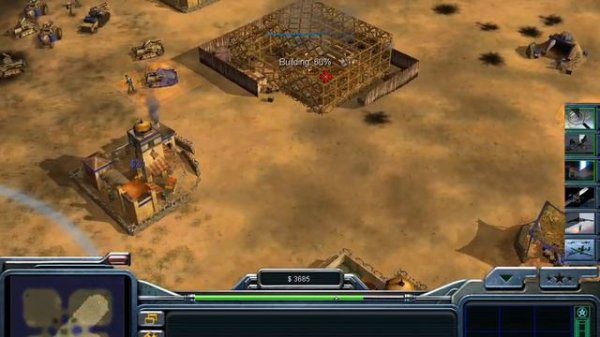 Command & Conquer TM Generals Zero Hour 1 vs 3 hard armies full random USA super weapons tournamen