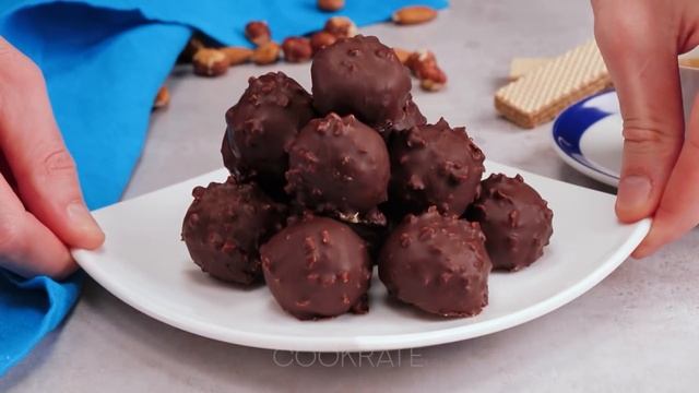 20 Ferrero Rocher candies in just 5 minutes! 10 times cheaper than in the store | Cookrate смотреть онлайн