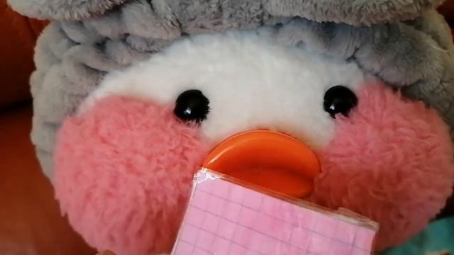 Уточка Утя #1 Обзор моих тетрадей для уточки. Уточка делает уроки. смотреть онлайн