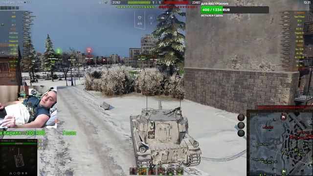 спокойный разговорный стрим . отдых после марафона . WORLD OF TANKS . смотреть онлайн