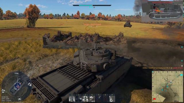 EFFECTIVE MEDIUM TANK CENTURION MK. 3 - War Thunder gameplay смотреть онлайн