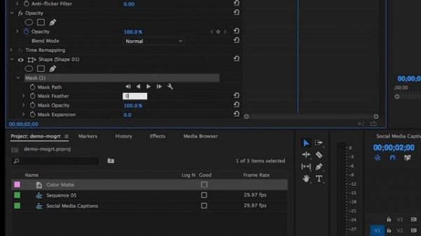 How to Create a Motion Graphics Template .mogrt in Adobe Premiere Pro