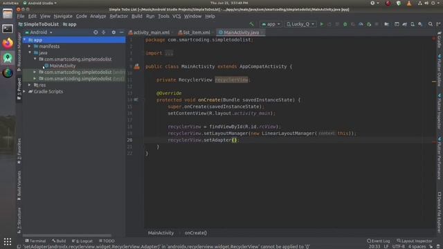 Simple ToDo List | Recycler View | Card View | Android Studio смотреть онлайн
