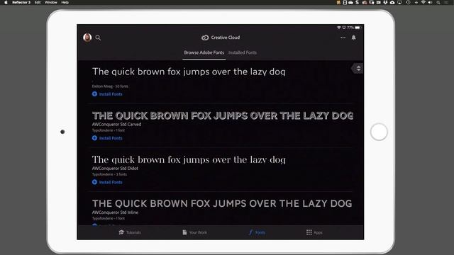 Adobe Fonts for Mobile Device смотреть онлайн