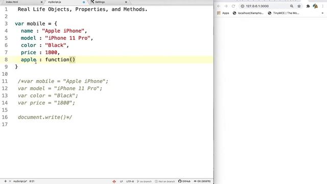 #JavaScriptTutorial | #Object Part 1 смотреть онлайн