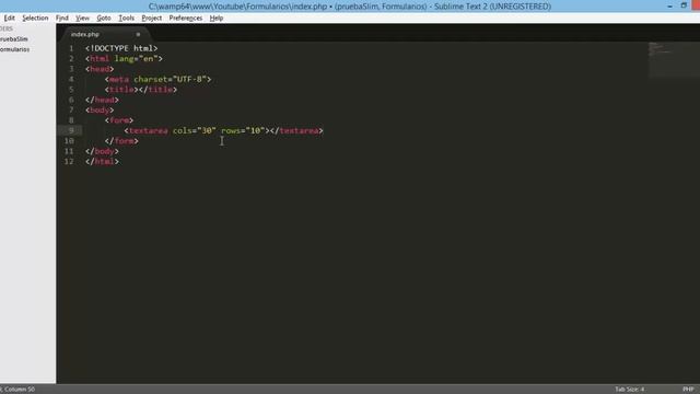 Formularios HTML | Etiqueta textarea смотреть онлайн