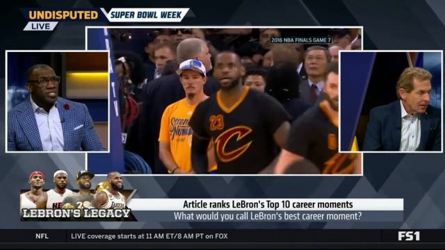 UNDISPUTED | "Artice ranks LeBron's top 10 career moments" - Skip and Shannon react смотреть онлайн