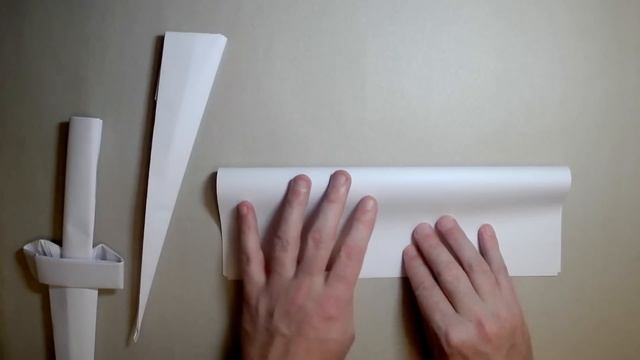 How to make an origami SWORD from A4 paper смотреть онлайн