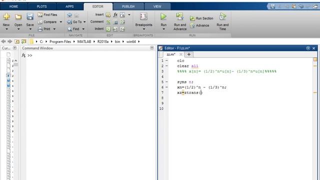 How to calculate Z-Transform in MATLAB 2020 смотреть онлайн