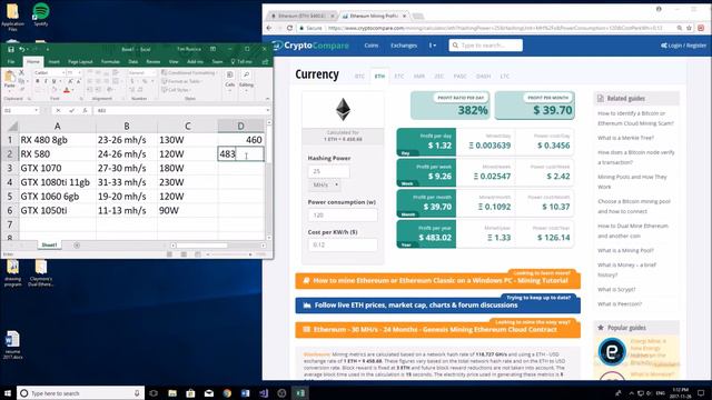 Mining ETHEREUM With a Gaming PC - How Much MONEY $$$? смотреть онлайн