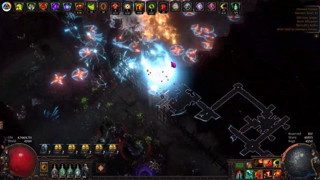 Omniscience Venom Gyre Deadeye Vs 100% delirious juiced map (107% pack size + beyond) [POE 3.20] смотреть онлайн