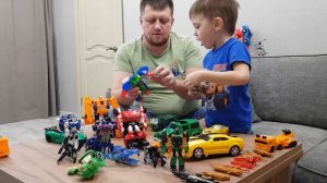 Большой выпуск. Отряд трансформеров. Много роботов в одном месте.